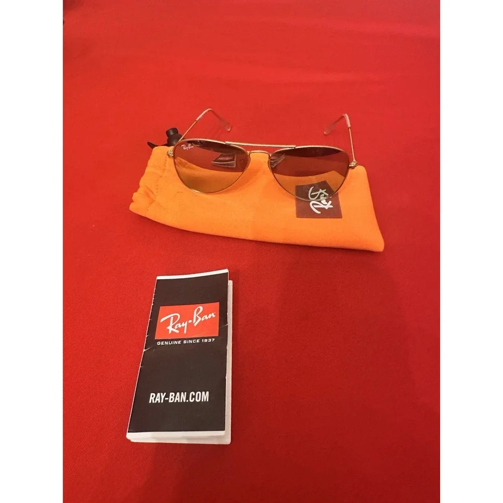 Ray Bans Youth Size Metal Frame Mirror Lens Aviator Style